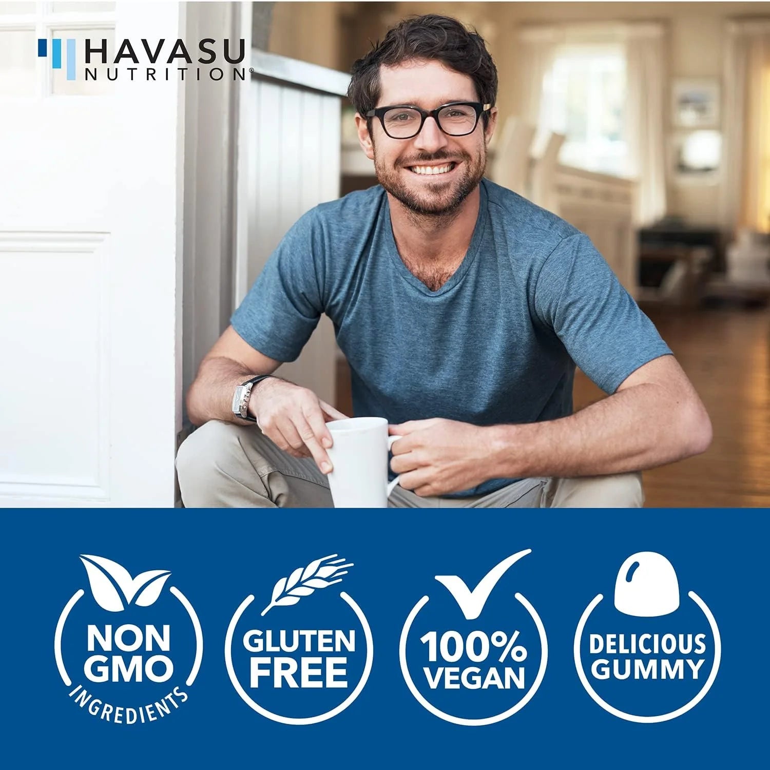 Havasu Ashwagandha Gummies, Stress Relief for Adults, Vegan Ashwagandha Gummies, 1500Mg, 60 Ct